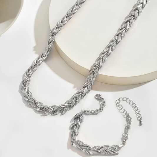Anima Gemma | Set collana e bracciale con brillanti